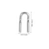 PAMINGONO 4 Pcs Stainless Steel Motorcycle Spring Hooks U-Shaped Fasteners for Improved Performance