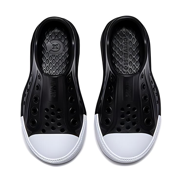 Converse Chuck Taylor All Star Play Lite CX Low PS Black White Kids Sneakers A09865C