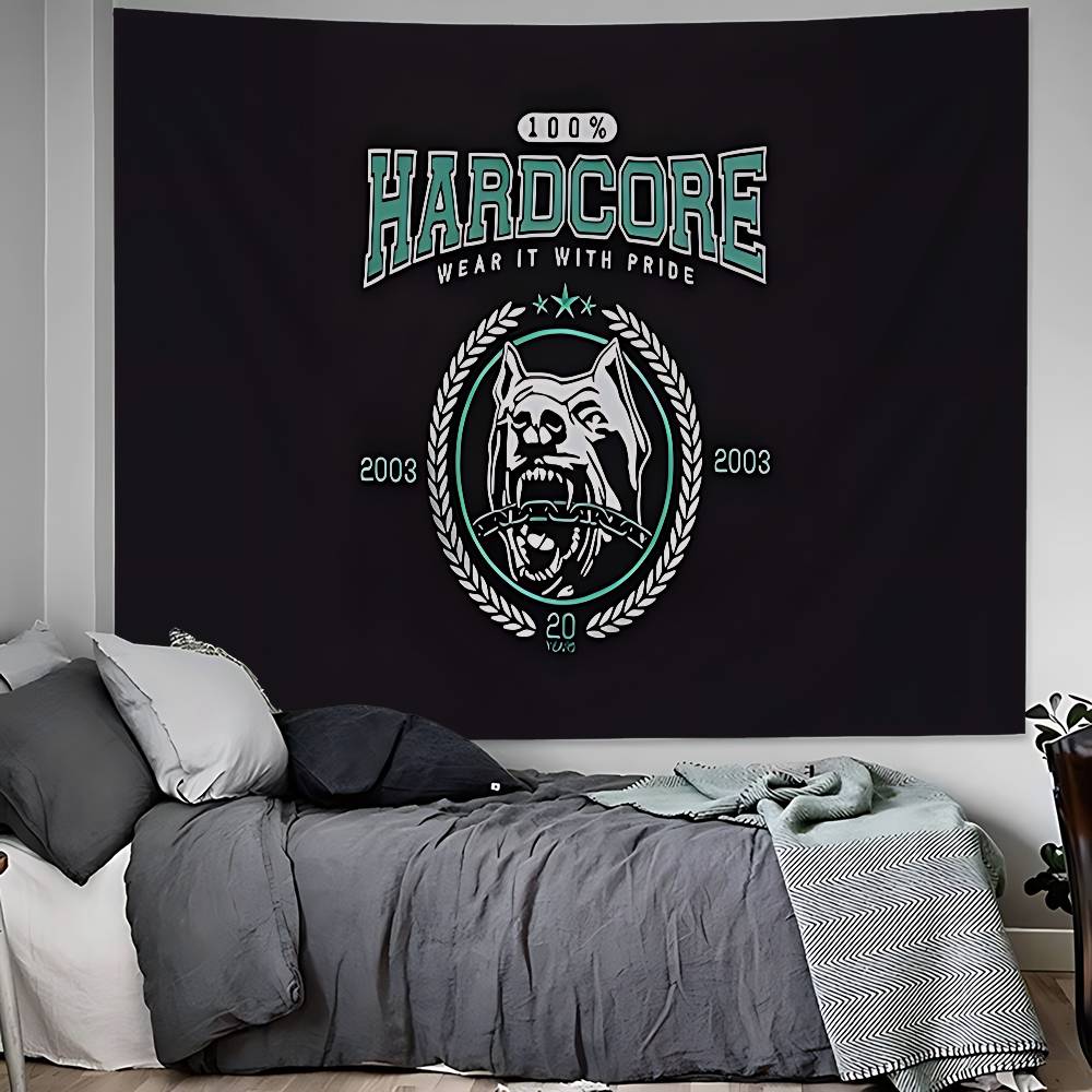 Bone Gabber 100 Hardcore Dog Hanging Bohemian Tapestry Hanging Tarot Hippie Wall Rugs Dorm Wall Hanging Home Decor