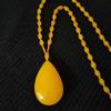 Collana Girocollo Etnico Retro per Donne Ragazze Collana con Pendente a Goccia d'Acqua Lunga Catena di Maglione con Perline Gioielli da Festa