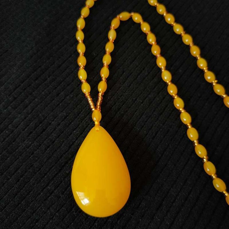 

Ретро этнический стиль свитер цепи ожерелье для женщин девочек капля воды кулон ожерелье длинный бисер свитер цепи украшения для вечеринки