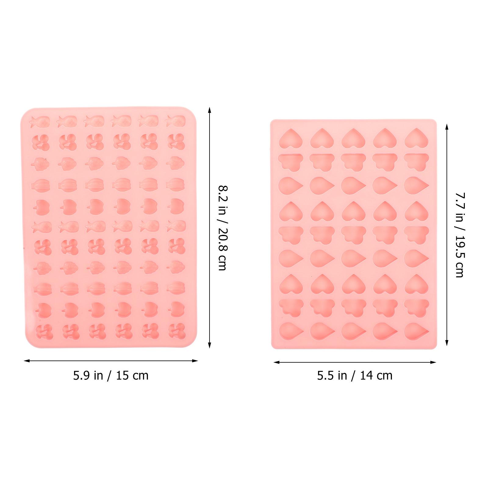 3Pcs Fruit Animal Silicone Candy Mold Heat Resistant DIY Dessert Mold for Cakes Cupcakes Chocolate Baking Candy Molds Silicone