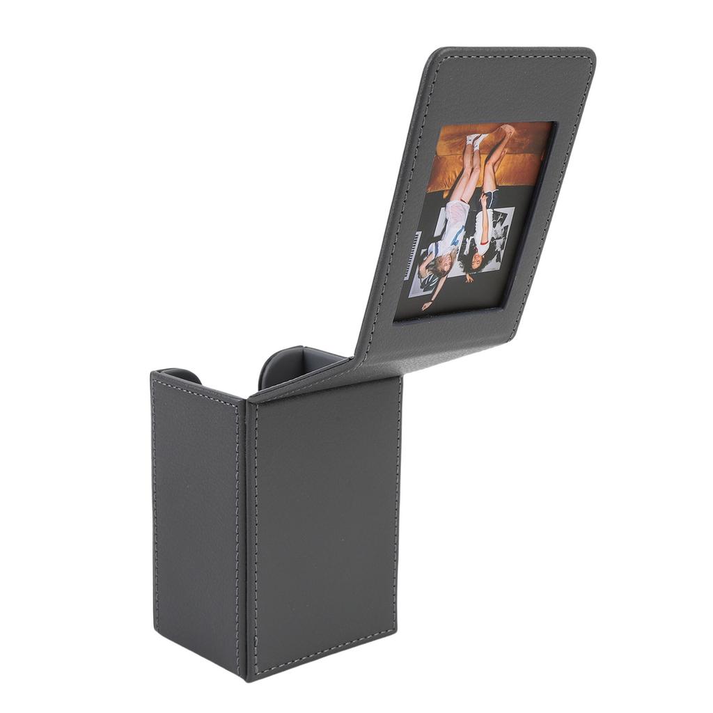 Picture Holder Case Fit for SQ Film Photos 3 Inch Anti Scratch PU Leather Photo Storage Box Game Card Storage