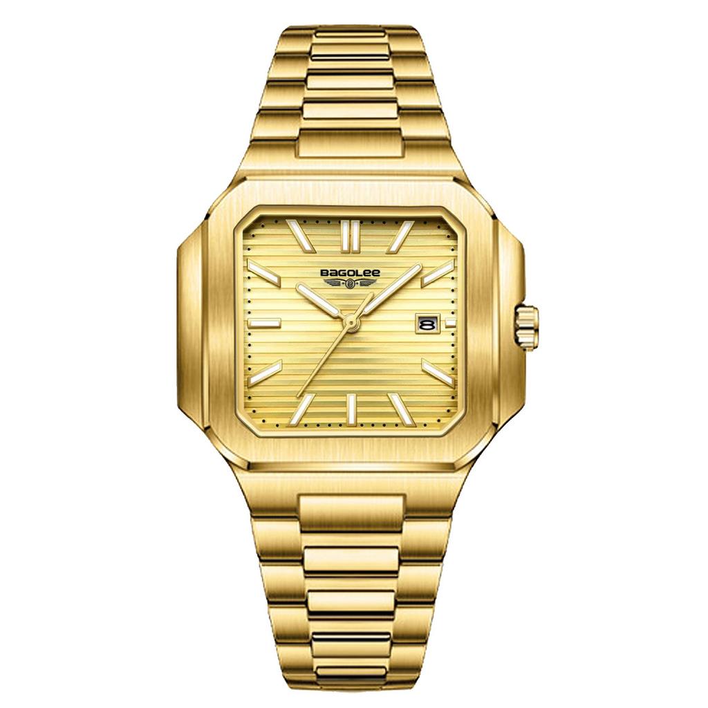 Supply Business Versatile Watch Men's Watch Square Calendar Waterproof Quartz Watch Fashion Men's Watch Business
