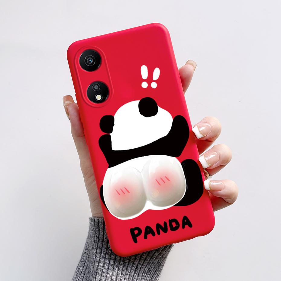 For Honor X5 Plus Case Honor X5 Plus Back Cover Soft Silicone Bumper Protective Phone Cases Cute Panda For Honor X5 Plus Funda