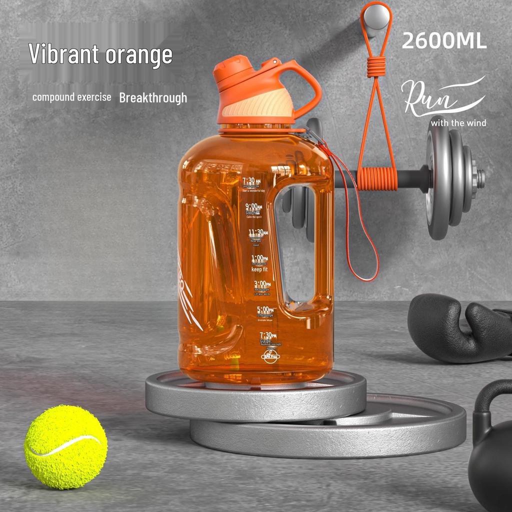 Large Capacity Tritan Sports Water Bottle - High Temperature Resistant Fitness Kettle for Men and Women
