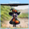 Car Decor Acrylic Vintage Style Witch Mirror Charm Holiday Christmas Gift