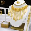 ANIID Indian Tassel 24K Gold Color Necklace Set Nigerian Party Bridal Wedding Ethiopian Luxury Dubai Jewelry Set Wholesale New