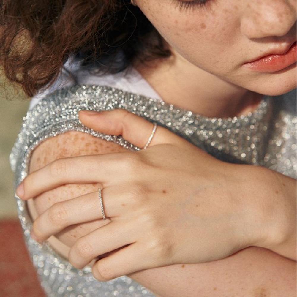 Verte [925 Silver] Anse Dew Ring   Cinq.silver.210