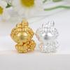 Sterling Silver 999 Bride Little Sheep Piano Love Beaded Sanrio Cartoon Jewelry