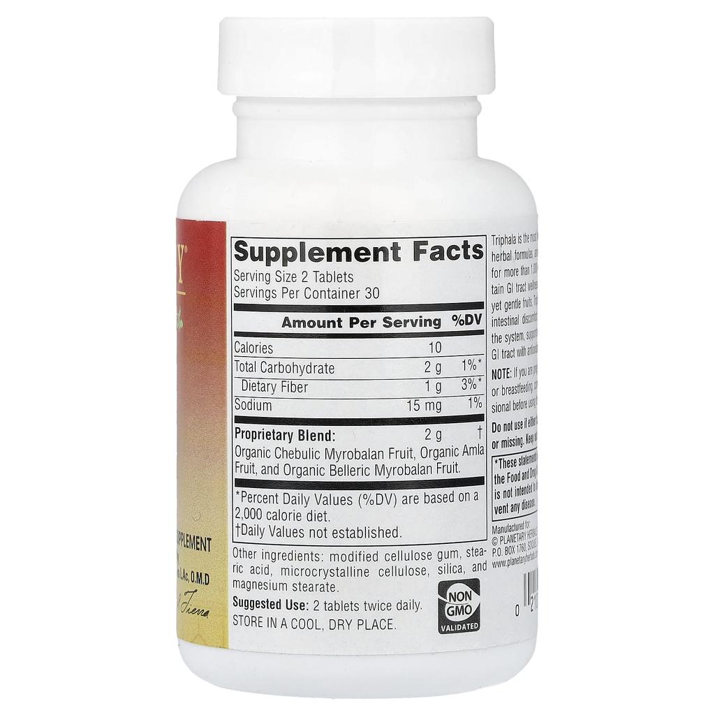 Planetary Herbals, Ayurvedic, Triphala, 60 Tablets