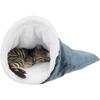 TRIXIE Sac douillet Paul - ø 40 × 60 cm - Bleu et blanc - Pour chat