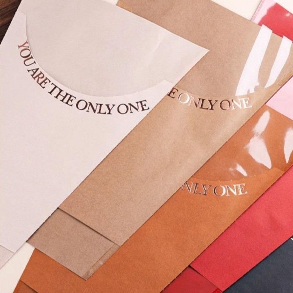 10 Stück Mehrstieliger Blumenstrauß Verpackungsbeutel OPP Frischblumenverpackung Neue Rosenverpackungsbeutel Hochzeit