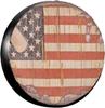 Old American Flag MapPattern Car Tire Cover Wheel Protectors Water Dustproof Universal Fit SUV Truck Camper Travel Trailer