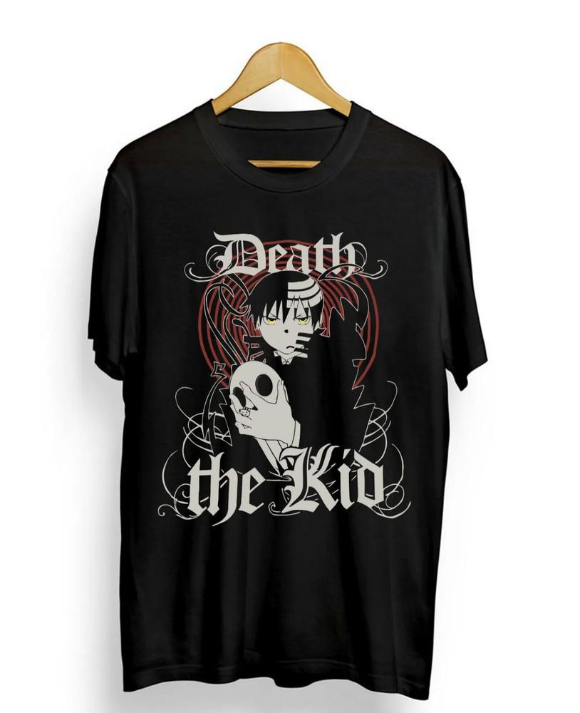 

naw,top,Soul Eater Death the Kid Vaporwave Gothic Grunge Japanese Unisex shirt 2XL