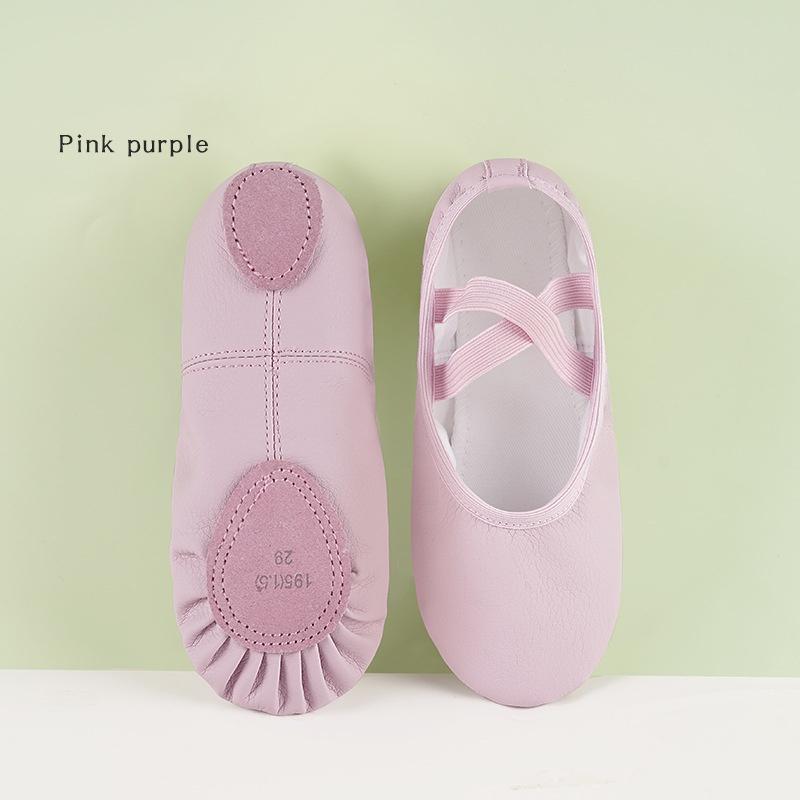 PU Ballet Shoes Dancing Slippers Gymnastics Shoes Jazz Latin Dance Shoes for Girls Boy Soft Sheepskin Lace Up Ballet Shoes