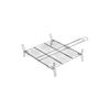 Grille double pour barbecue - Zinc - 50x50 cm