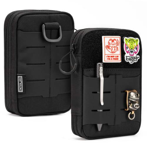 TACTICAL GEEK Block E2.0 EDC Compact Waist Pocket Pouch, Small Pocket Organizer with DIY Patch Area, Multi-Purpose Molle Tool Pouch for Multi-Tools, N