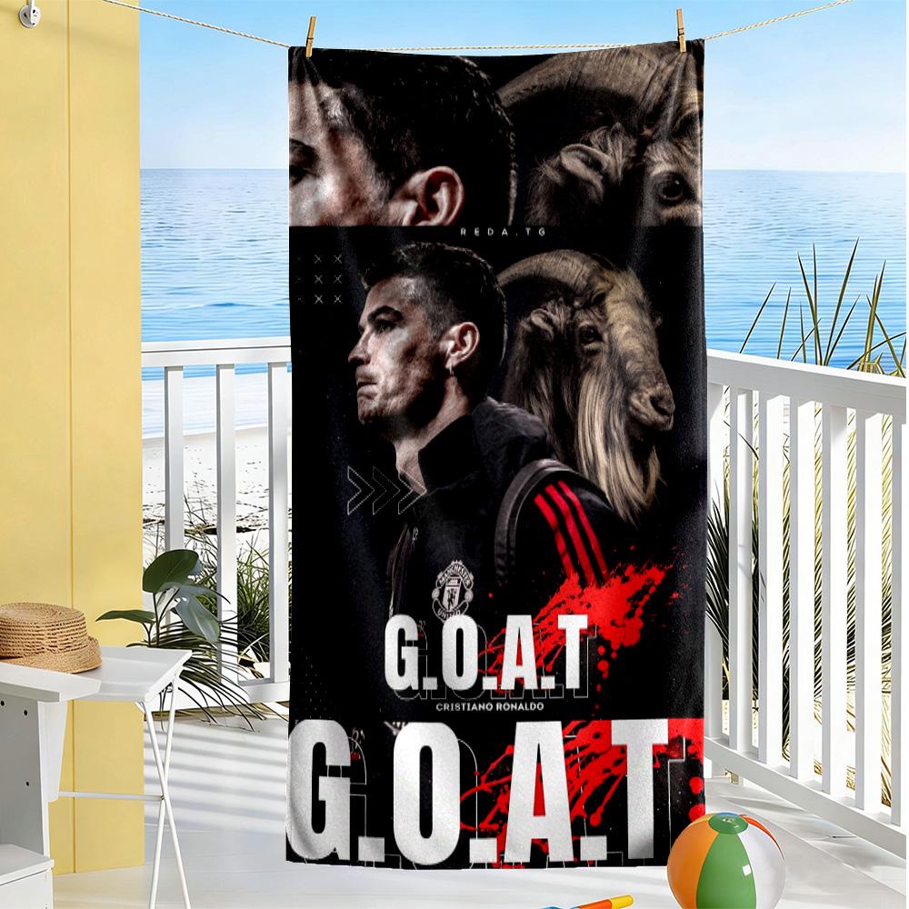 Cr7 Football Legend Beach Towel Super Soft Microfiber Quickdry Fabric Comfortable Lightweight