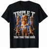 Tung Tung Tung Sahur Brainrot Meme Shirts Triple T T-Shirt Lustige Grafik-T-Shirts