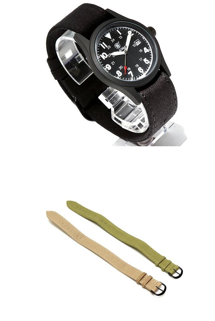 Smith & Wesson Military Watch, Olive Drab, SWW-1464-OD [Authentic] (Black)