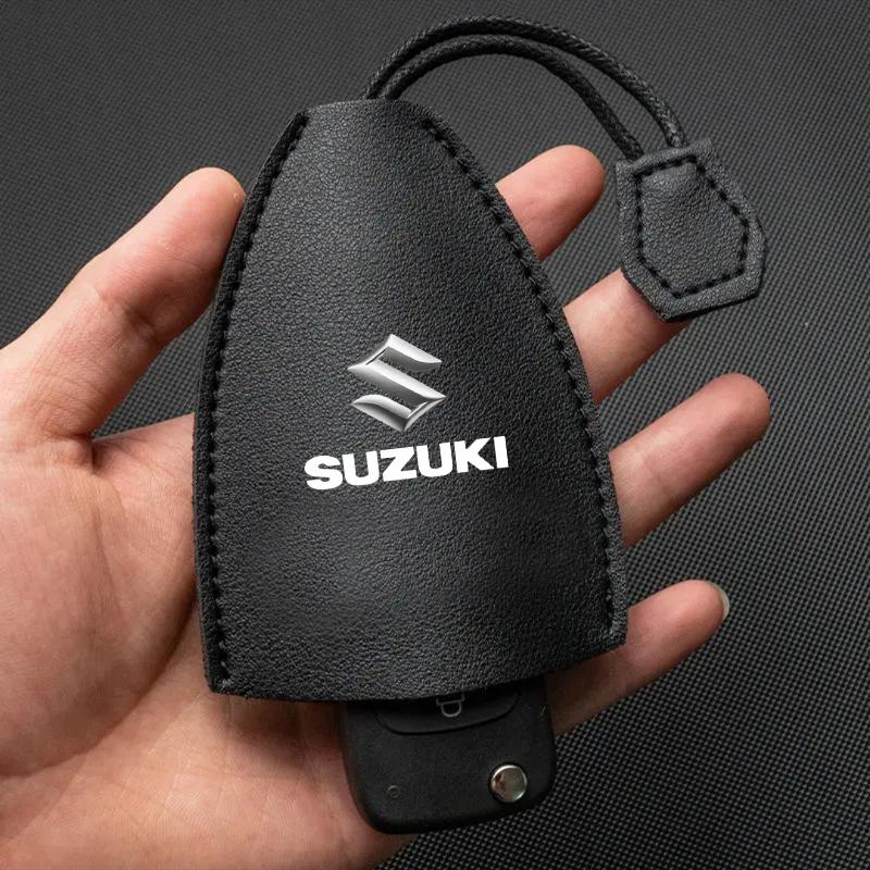 1Pcs Car Key Protection Shell Bag Car Key Case Cover Car Keychain for Suzuki Swift SX4 Samurai Sport Jimny Grand Vitara Alto GW250 Splash Swace