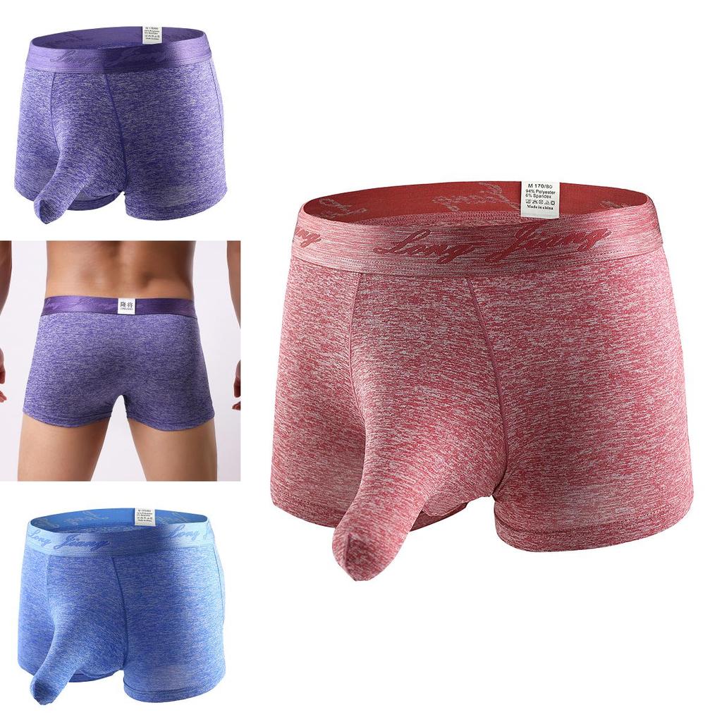 Premium Men's Open Penis Briefs Boxer Underwear With Comfortable Bulge Pouch Design