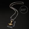 Popular Viking Fist Hammer Pendant Necklace with King Chain - Retro and Bold Design