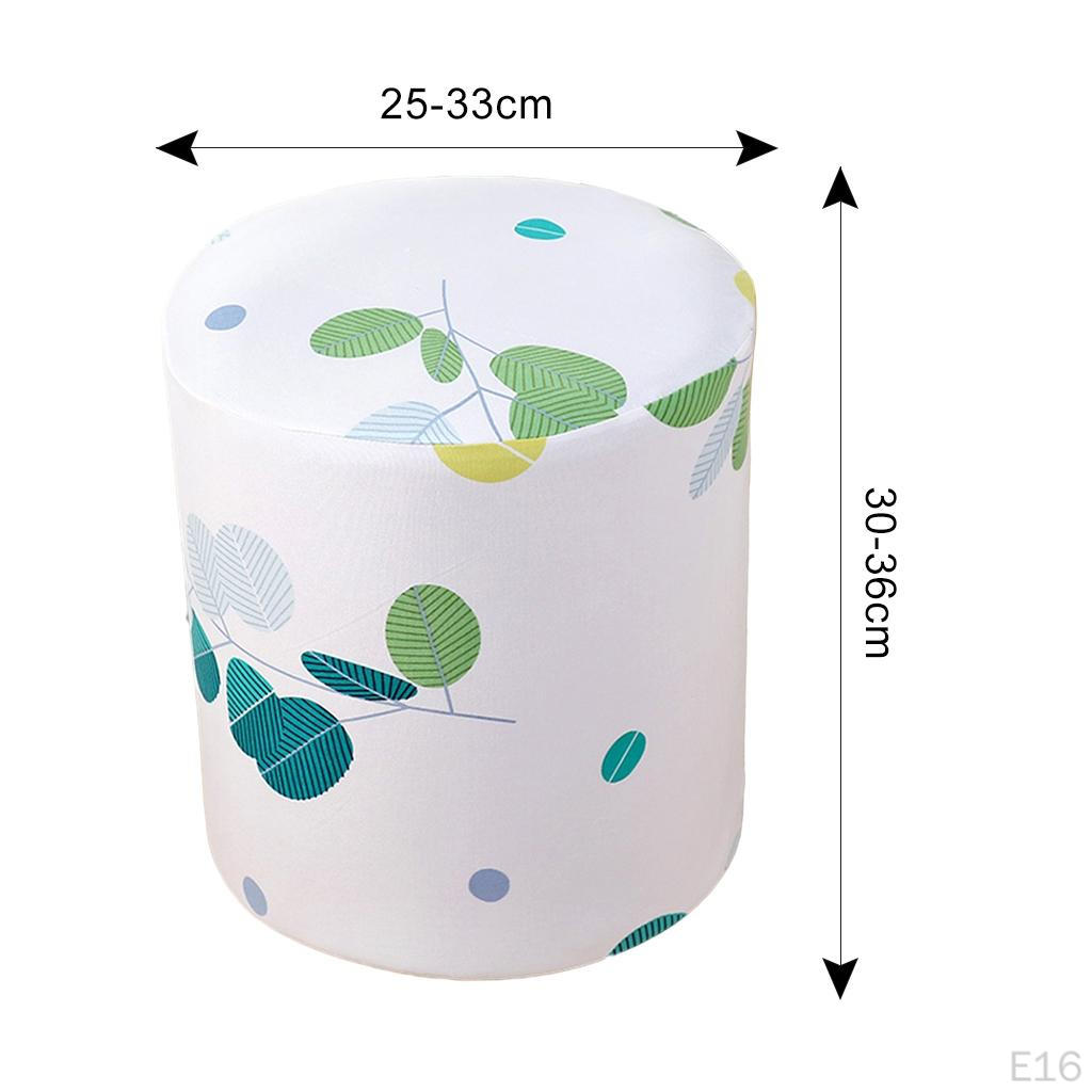 Elastic Stretch Seat Cover Round Spandex Covers Removable Washable Fit for ,Dining ,Bar