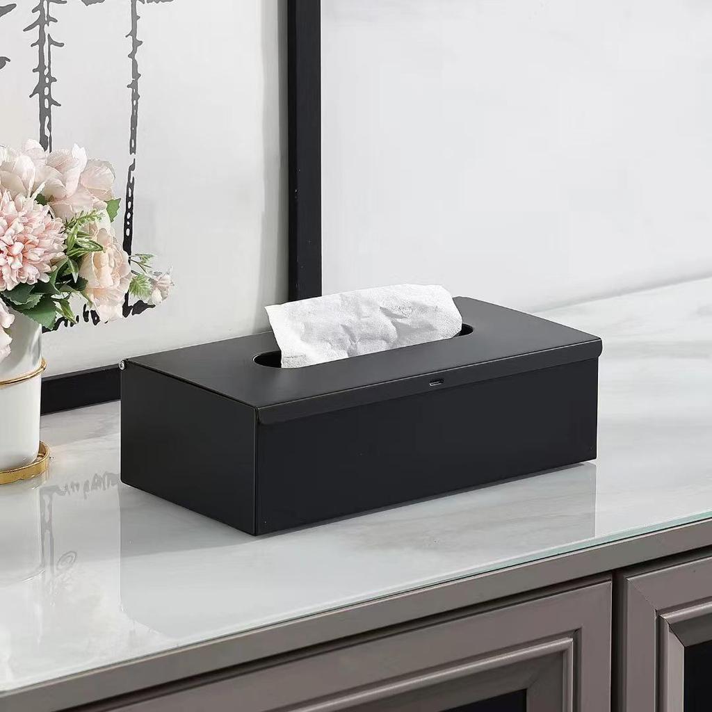 Stainless Steel Wall-Mounted Tissue Box for Hotel, Coffee Table, Restaurant, or Bathroom - Multi-Functional Pull-Out Design
