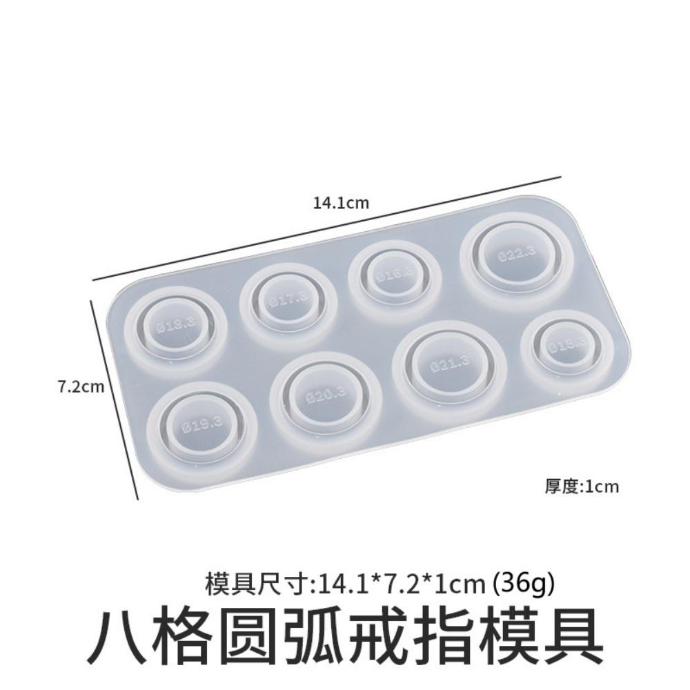 Mixed Size Rings Epoxy Resin Molds UV Silicone Casting Crafts Mould Rings Pendants For DIY Jewelry Making Findings Supplies