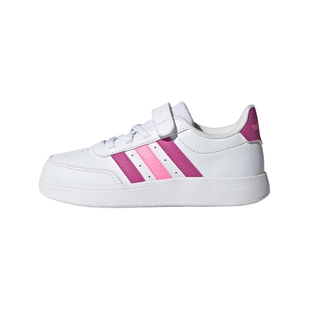 Adidas Breaknet 2.0 Trendy Comfortable Sports Low-Top Kids Sneakers Kids Sneakers White Bright-Purple Pink IE3791
