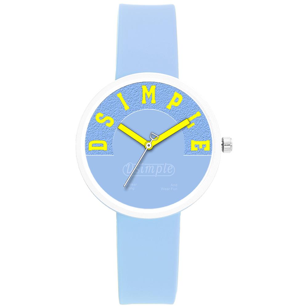 Creative Personality Trend Women S Watch Cute Trend Silicone Quartz Watch Simple