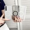 Ultra Thin Matte Magnetic Phone Case For Samsung Galaxy Z Fold 7 Fold 4 5 6 7 Hinge Protection Translucent Cover Z Fold 7