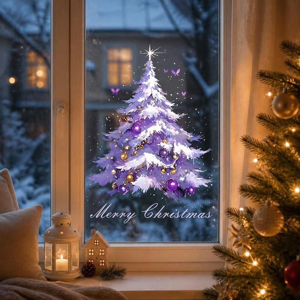 Static Cling Christmas Window Decals Holiday Glass Decals Static Cling Stickers  Home Holiday Decor