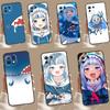 Gawr Gura Hololive Anime Case For Xiaomi 14 Ultra 13 12 Lite 11T 12T 13T Pro POCO X6 M6 X3 X5 Pro M5s F3 F5 F6 Cover