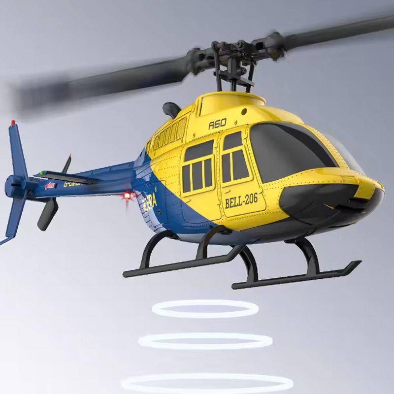 A60 Rc Plane Helicopter 2.4g 6-Aixs Gyroscope 6ch Altitude Hold Optical Flow Bell 206 Mini Remote Control Helicopter Toys For