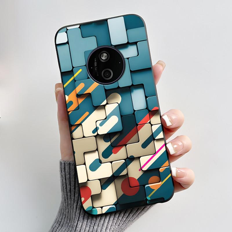 Casing For Nokia 125 110 4G 2024 HMD 110 Case Aesthetic Luxury Cute Cool Boys Girls Soft Silicone Black Matte Phone Cover Shell