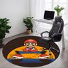M-Mario Bros Office Round Area Rug, Under Office Chairs Bedroom Living Room Home Decor, A1022354