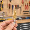 High Speed Steel Stepped Cone Drill Bit Titanium Coated Hole Saw  Power Tools