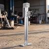 Resistant Trailer Jack Leg | Manual, with Foot Plate, Adjustable,