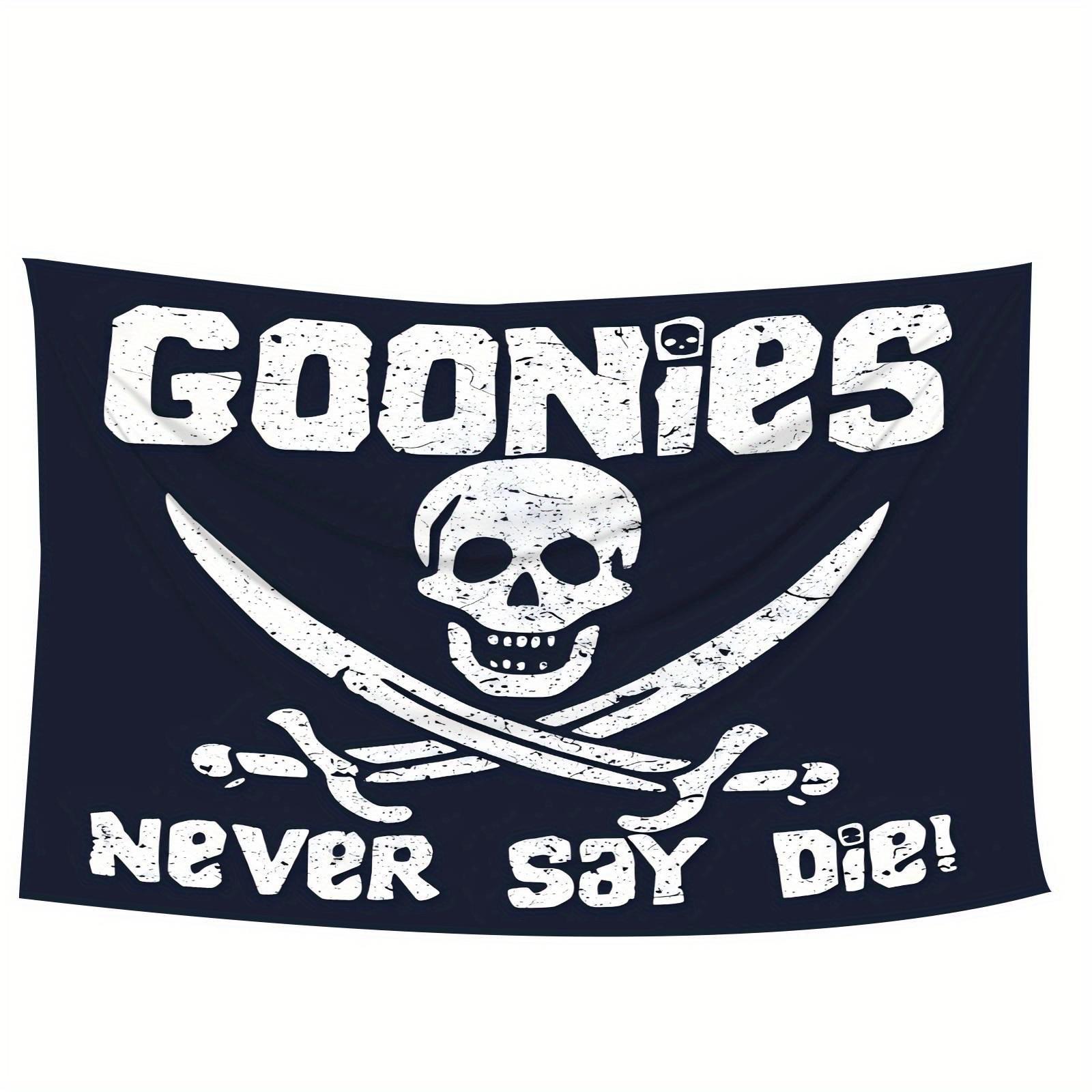 

Goonies Never Say Die Tapestry Wall Decor for Bedroom Cozy Atmosphere Adventure Home Style and Classic Movie Charm Enhancement 74x94cm(29x37in)