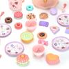 Teas Set for Little Girls 36Pcs Teas Party Pretend for Play Afternoon Teas Playset with Plastics Pot Cups Spoons Dessert