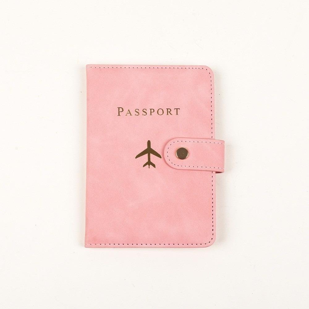 High Quality Waterproof Travel Passport Covers PU Leather Buckle Leather Passport Holder Hasp Passport Book Travel Accessories