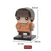Brick Head Z Model Building Toy Desktop Creative Toy Ornament Building Blocks Set Educational Toy Boy'S Birthday Gift