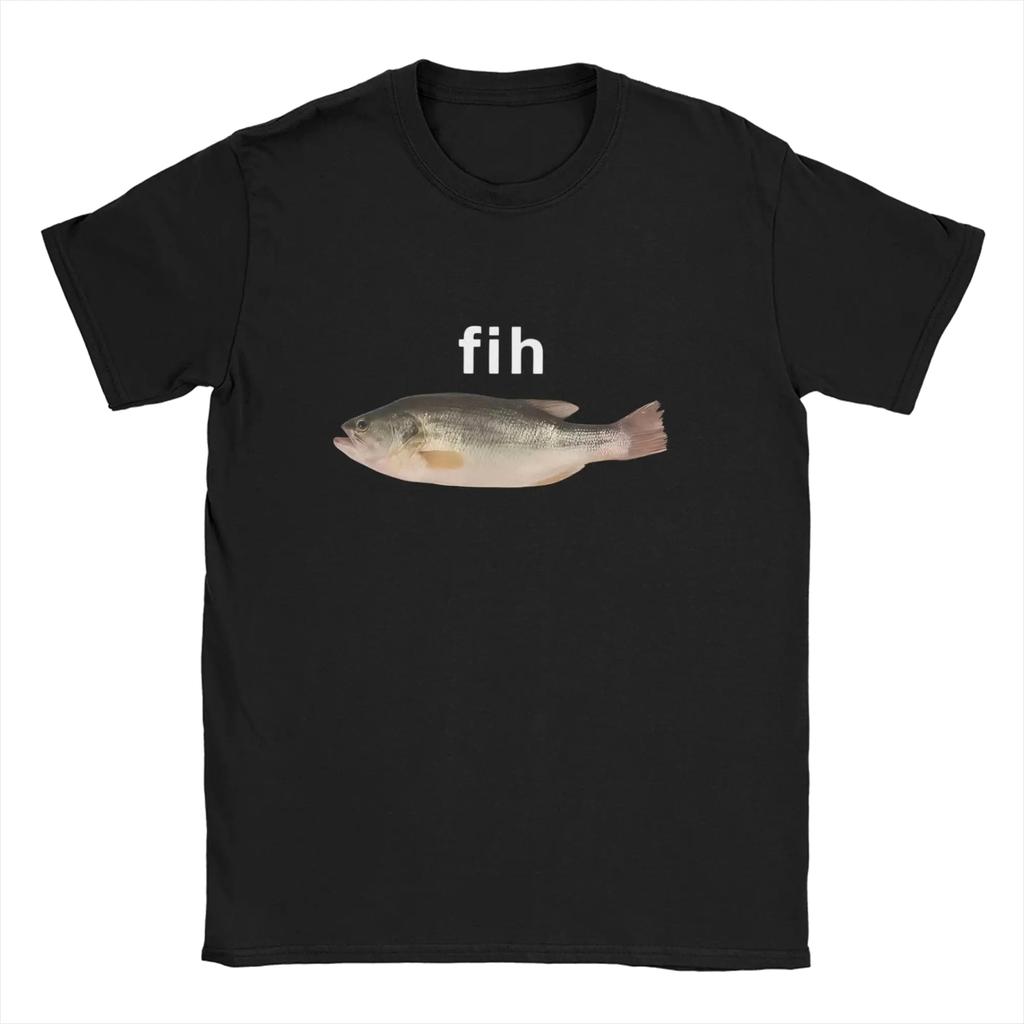 Funny Fih Fish MemeT Shirt Summer Women Harajuku Casual Tee Shirt Short Sleeve Y2K Fashion Clothing Aesthetic Y2K Clothes
