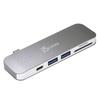 J5create USB C Hub 6in1 Docking Station PD60W PD3.0 USB3.0 SD/MicroSD Windows/Chrome OS/MacBook Pro/MacBook Air/M1/M2/Pro/Mac JCD388-EJ