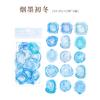 30 Pieces White Ink Watercolor Wax Seal Stickers Vintage Letter & Emblem Design For Gift Box Sealing Envelope Decor