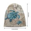Custom Ocean Sea Turtle Skullies Beanies Caps Streetwear Winter Warm Unisex Women Knit Hats Unisex Adult Bonnet Hats