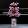 Citrine Gravel Crystal Money Tree Ornament for Home or Office Decor